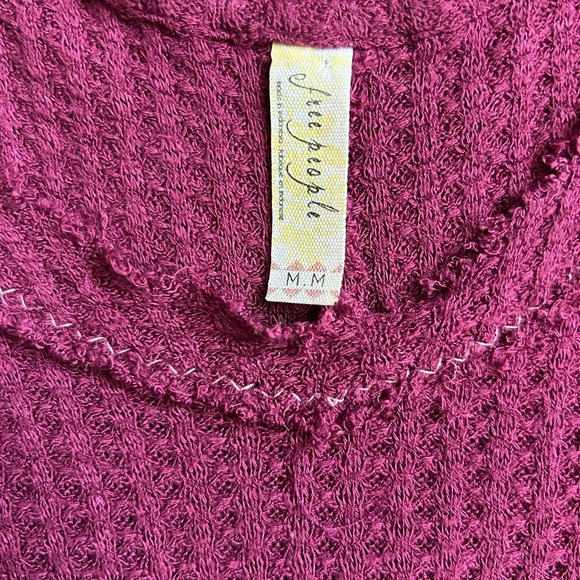 Free People Oversized Draping Waffle-knit Sleeveless Top size Medium - Picture 8 of 8